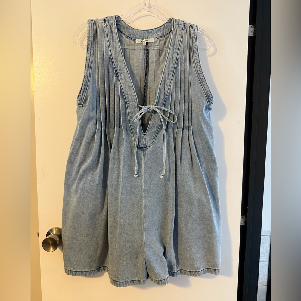 Women's Blue Denim romper